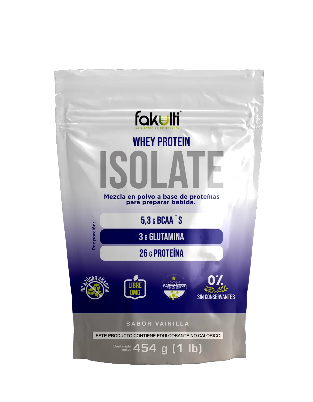Whey Protein Fakulti Doypack de 1 libra